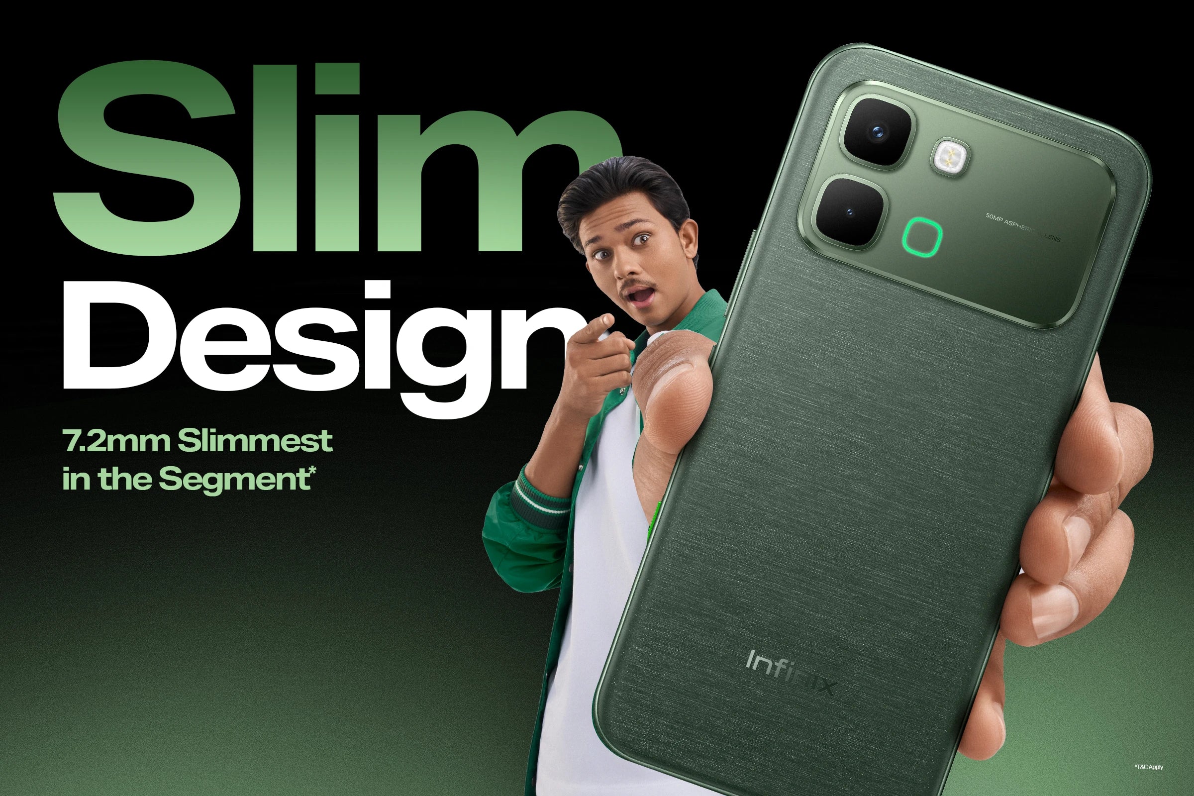 Infinix NOTE Edge's 7.2mm Slim Design: Thin, Light, and Built Without Compromise