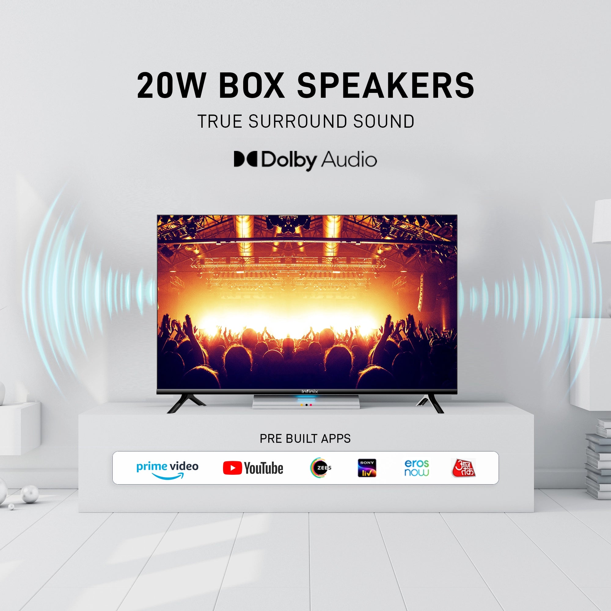 Y1 HD Ready LED Smart Linux TV